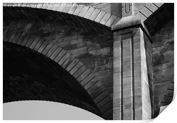  Dene Bridge, Edinburgh Print by James Wood