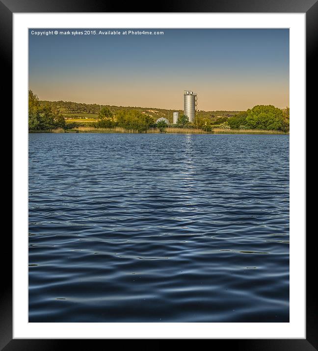 A Lone Silo  Framed Mounted Print by mark sykes