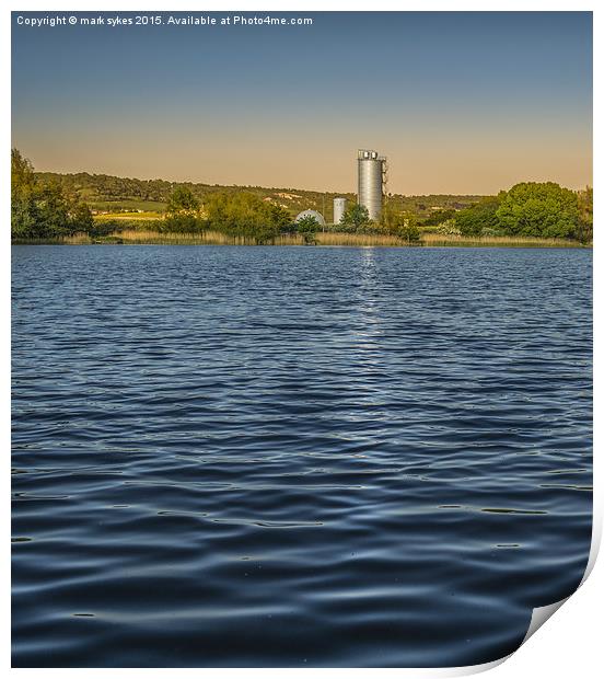 A Lone Silo  Print by mark sykes