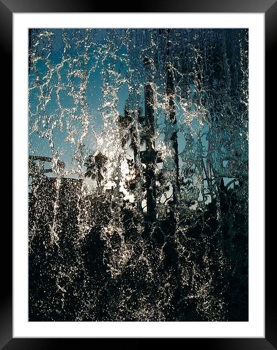Behind a Waterfall Framed Mounted Print by Mark Sellers