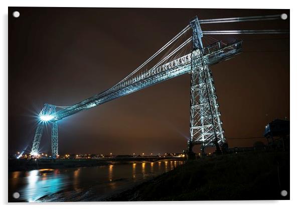  Newport Transporter Bridge Acrylic by Dean Merry