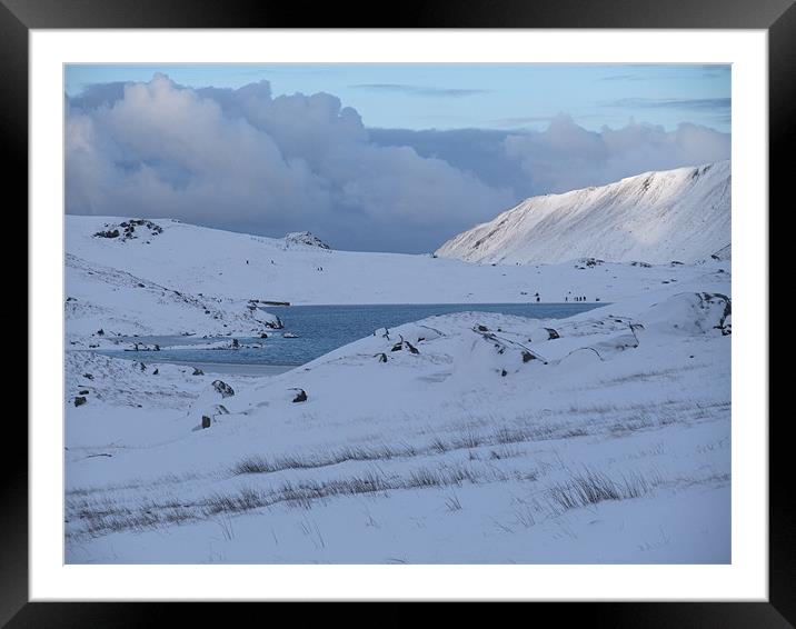 Llyn Idwal in Snow Framed Mounted Print by Stephen McCorrie