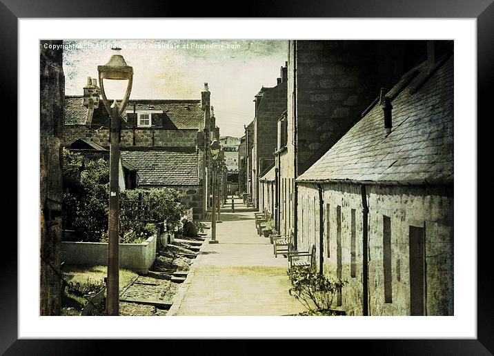 Discover the Charming Coastal Village of Fittie Framed Mounted Print by LIZ Alderdice