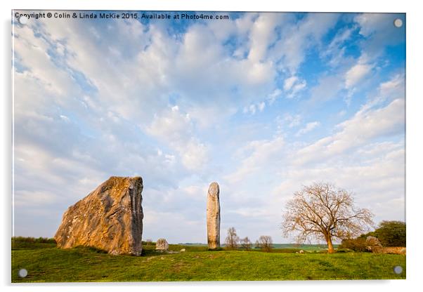 Standing Stones, Avebury, Wiltshire Acrylic by Colin & Linda McKie