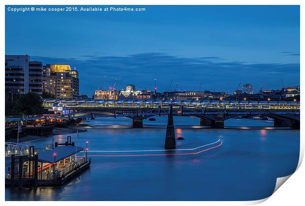 Millenium to Bankside  Print by mike cooper