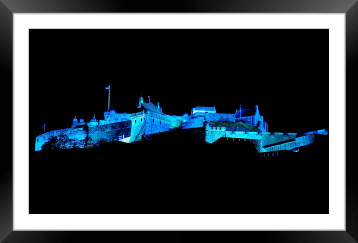  Edinburgh Castle. Scotland Framed Mounted Print by Ann McGrath