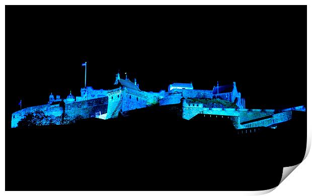  Edinburgh Castle. Scotland Print by Ann McGrath