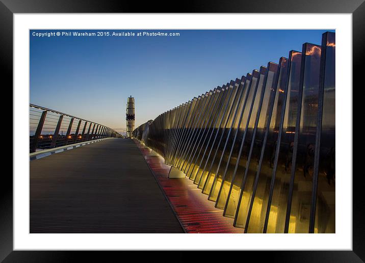  Twin Sails Bridge Poole Framed Mounted Print by Phil Wareham