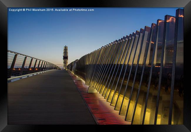  Twin Sails Bridge Poole Framed Print by Phil Wareham