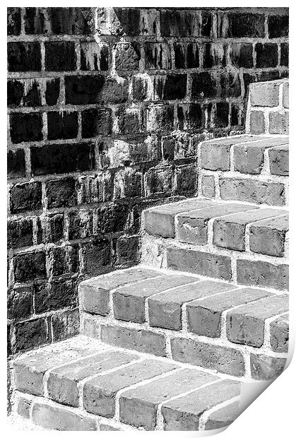 Bright Steps Dark Wall Print by Antony McAulay