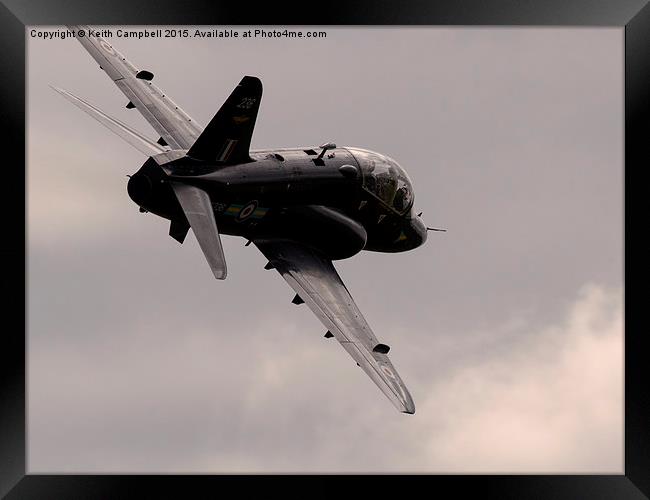 RAF Hawk XX236  Framed Print by Keith Campbell