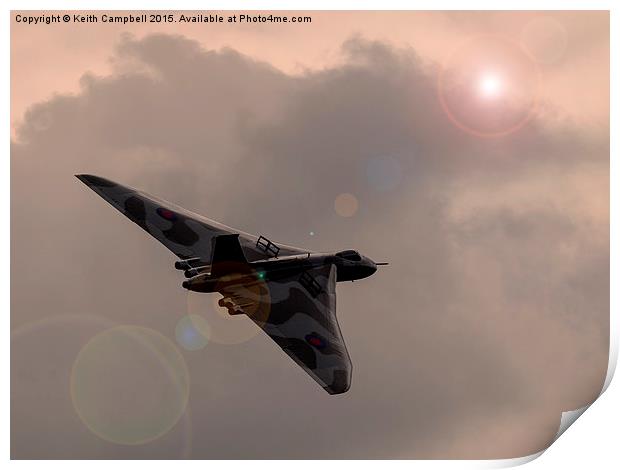  Vulcan Sunrise Print by Keith Campbell