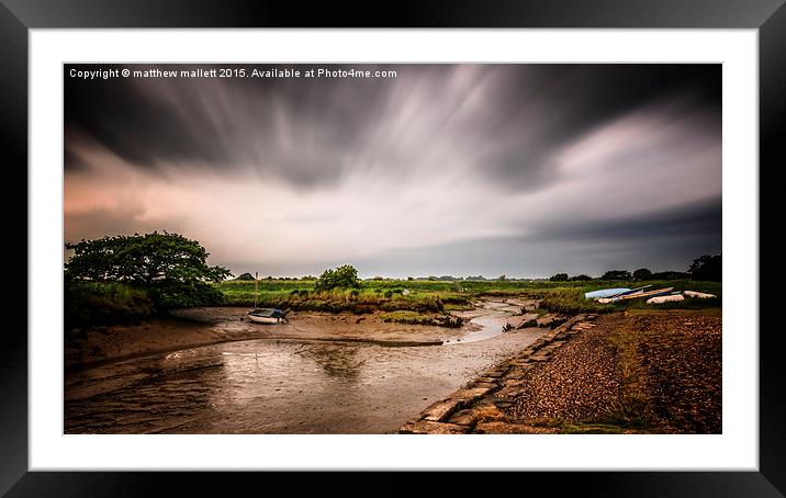 Todays Storms Approaching Beaumont   Framed Mounted Print by matthew  mallett