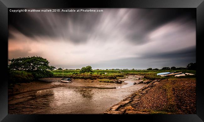 Todays Storms Approaching Beaumont   Framed Print by matthew  mallett