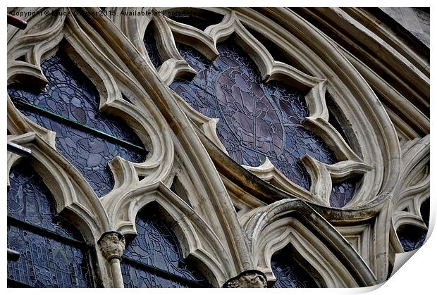 STAINED GLASS  Print by Bruce Glasser