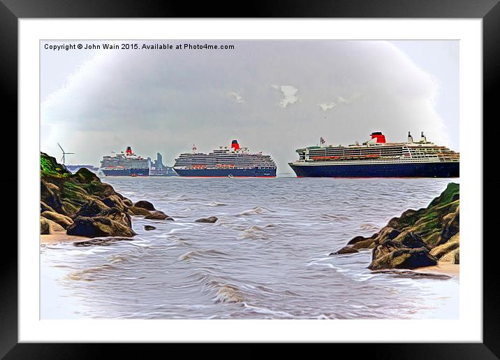 Three Queens (Digital Art) Framed Mounted Print by John Wain