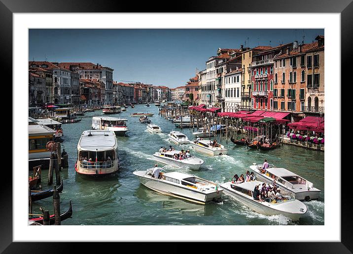  Grand canal Venice Italy Framed Mounted Print by Leighton Collins