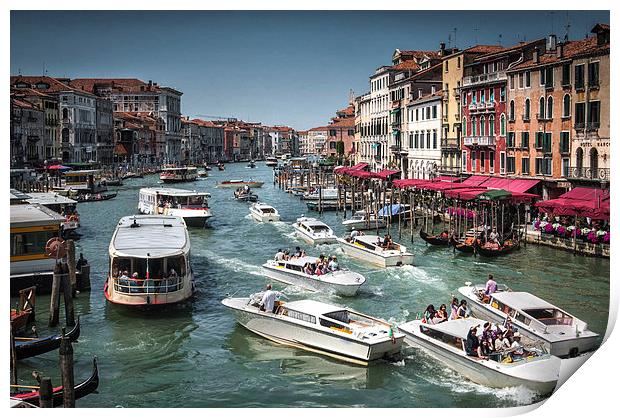  Grand canal Venice Italy Print by Leighton Collins