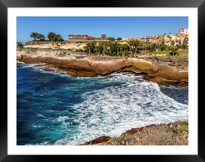 The wonderful Costa Adeje in Tenerife Framed Mounted Print by Naylor's Photography