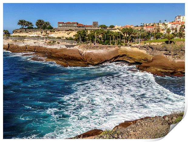 The wonderful Costa Adeje in Tenerife Print by Naylor's Photography