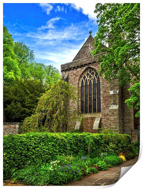 Brecon Cathedral, Wales, UK Print by Mark Llewellyn