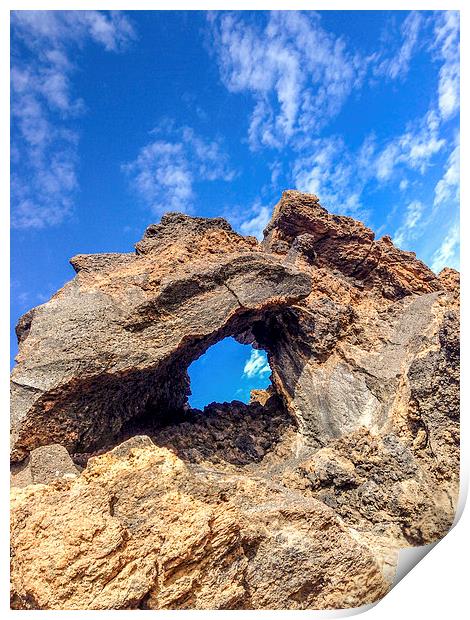 The Eye of Mount Teide Print by Naylor's Photography