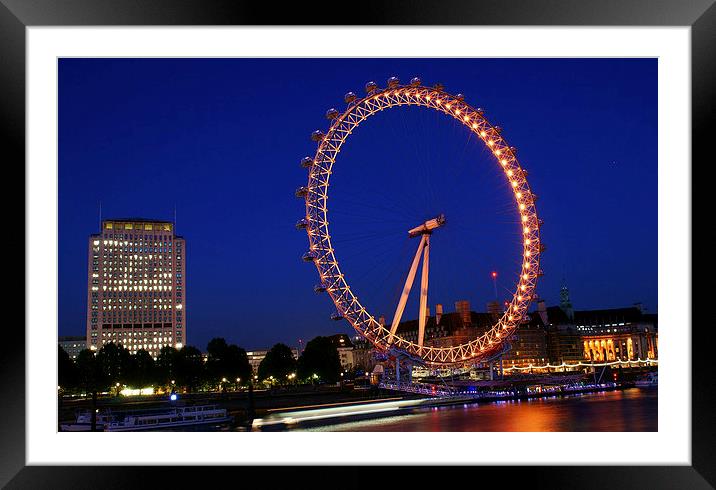  The London Eye Framed Mounted Print by jim scotland fine art