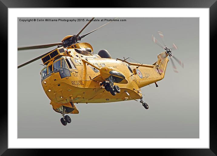  Rescue Hero The Westland Sea King Framed Mounted Print by Colin Williams Photography