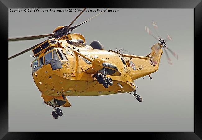 Rescue Hero The Westland Sea King Framed Print by Colin Williams Photography