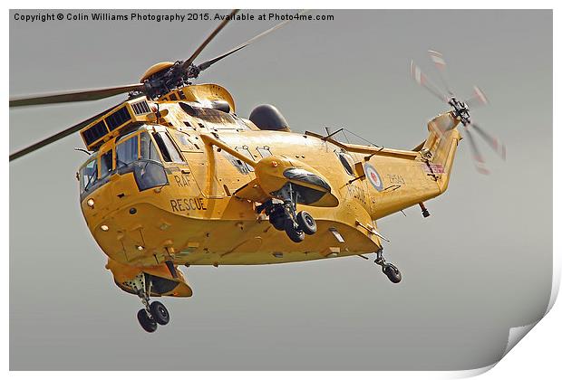  Rescue Hero The Westland Sea King Print by Colin Williams Photography