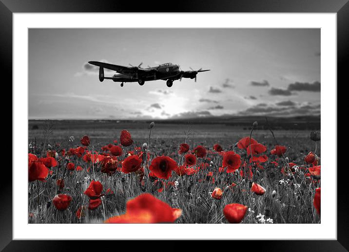 Over The Fields - Selective Framed Mounted Print by J Biggadike