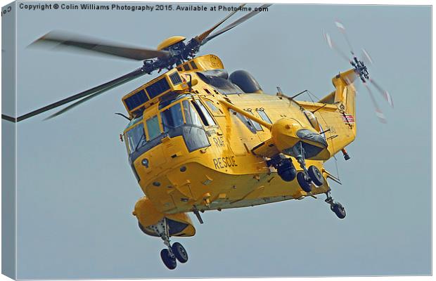  Rescue Hero The Westland Sea King Close Hover Canvas Print by Colin Williams Photography