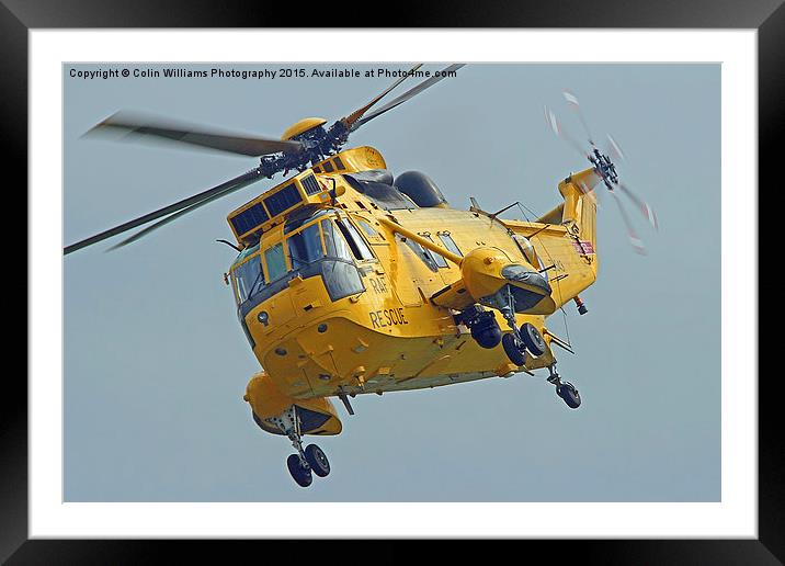  Rescue Hero The Westland Sea King Close Hover Framed Mounted Print by Colin Williams Photography