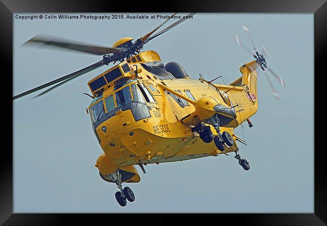  Rescue Hero The Westland Sea King Close Hover Framed Print by Colin Williams Photography
