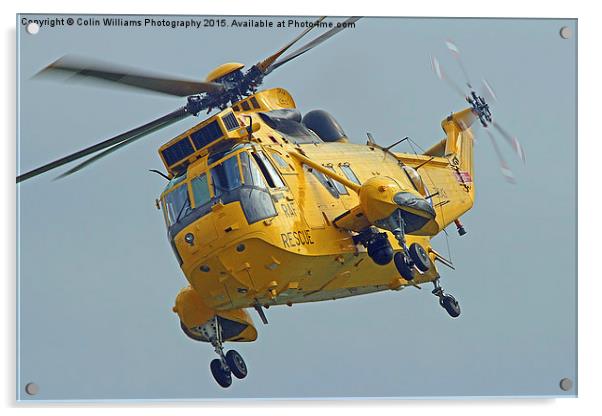  Rescue Hero The Westland Sea King Close Hover Acrylic by Colin Williams Photography