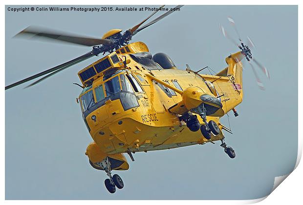  Rescue Hero The Westland Sea King Close Hover Print by Colin Williams Photography