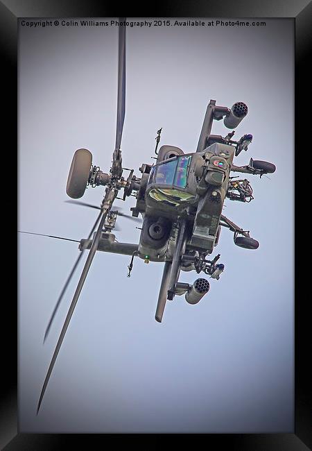  Apache Role Demo Duxford VE Day Airshow 2015 Framed Print by Colin Williams Photography