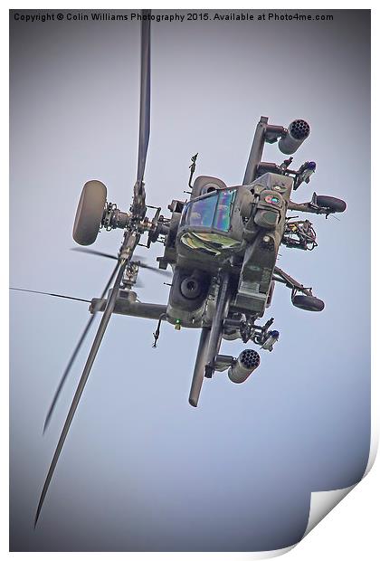  Apache Role Demo Duxford VE Day Airshow 2015 Print by Colin Williams Photography