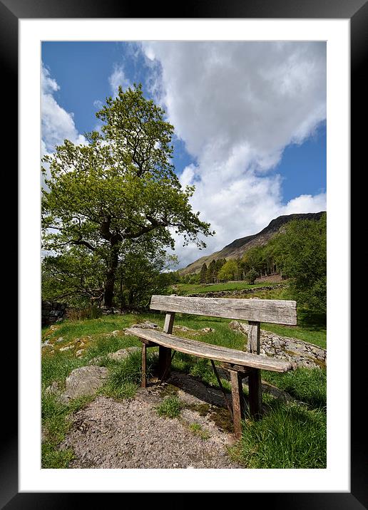 Buttermere Seat Framed Mounted Print by Gary Kenyon
