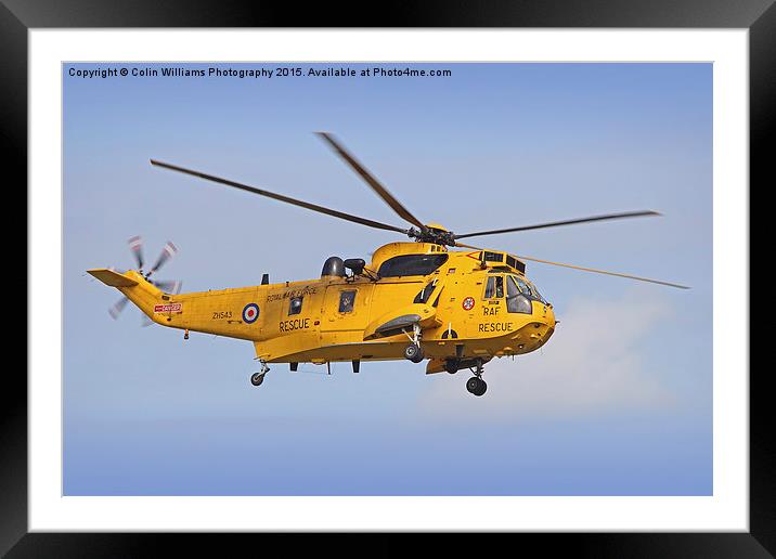 The Westland Sea King Framed Mounted Print by Colin Williams Photography