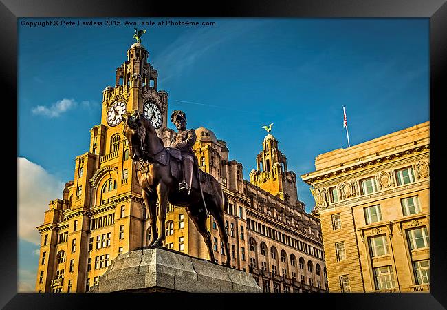  Liver Building Framed Print by Pete Lawless