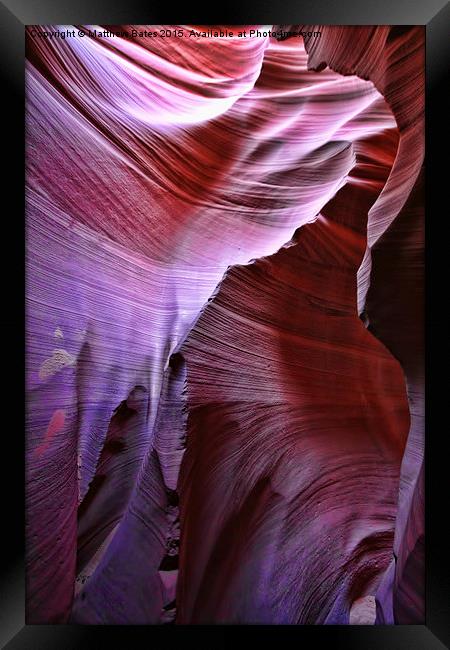  Antelope Canyon Passageway  Framed Print by Matthew Bates