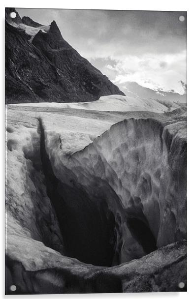 Gray glacier, Torres Del Pine, Chile Acrylic by Eyal Nahmias