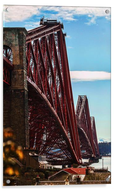  Forth Rail Bridge Acrylic by Andrew Beveridge