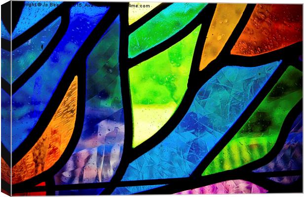 stained glass Canvas Print by Jo Beerens