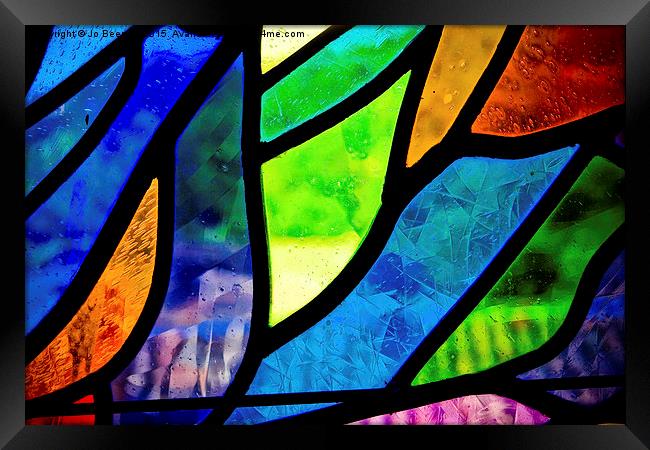 stained glass Framed Print by Jo Beerens