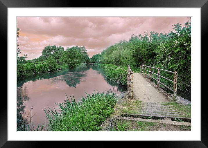  Kennet and Avon Framed Mounted Print by Tony Bates