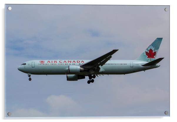 Air Canada Boeing 767 Acrylic by David Pyatt