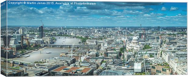  London Skyline Westwards Canvas Print by K7 Photography