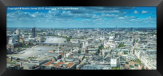  London Skyline Westwards Framed Print by K7 Photography